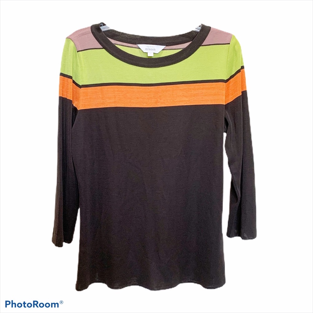 Exclusively Misook Colorblock Sweater
